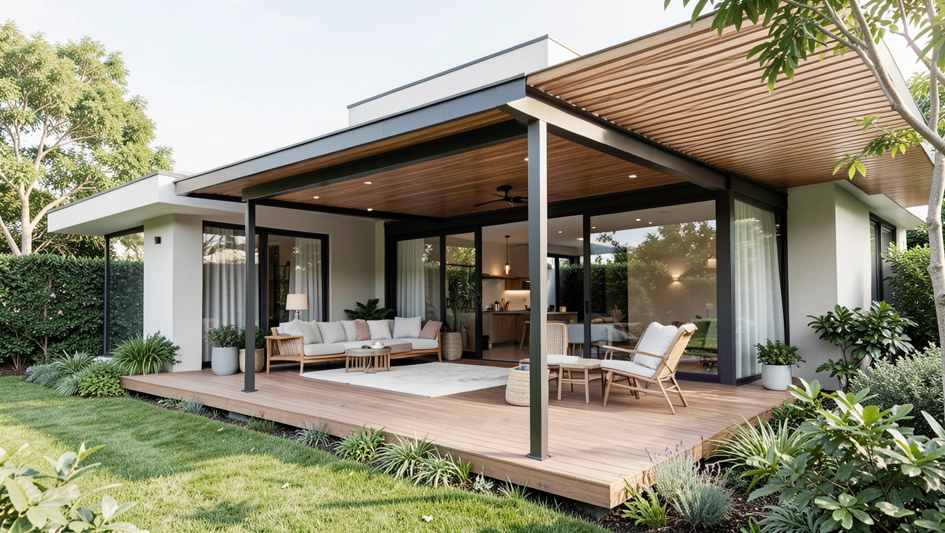 projekty domów parterowych z zadaszonym tarasem