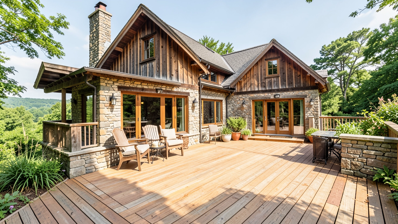 Projekty domów wiejskich z tarasem