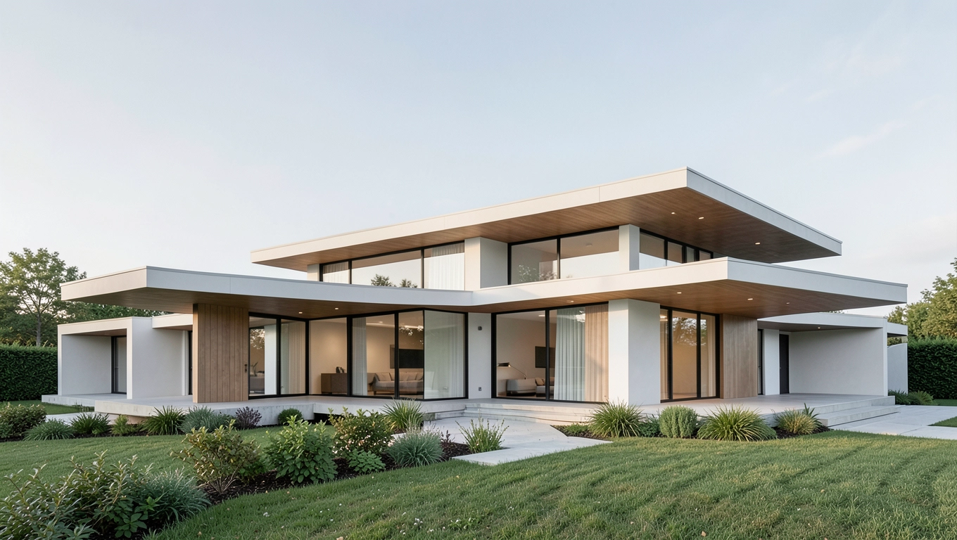 projekty domów z płaskim dachem