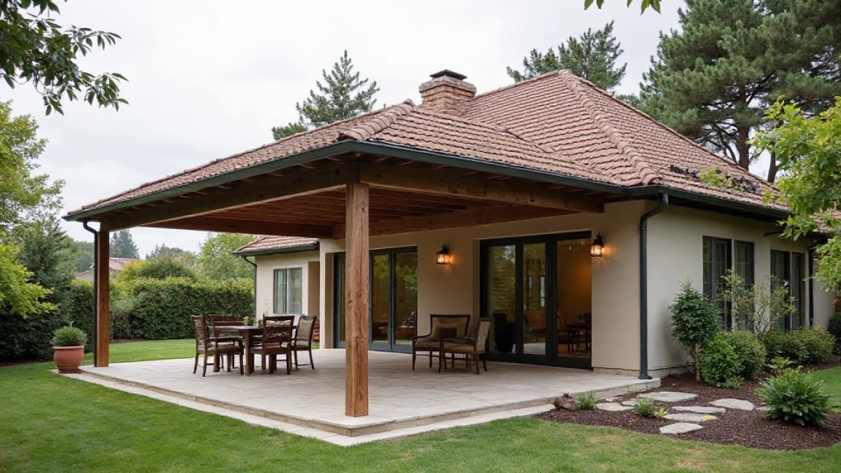 przedłużenie dachu dwuspadowego