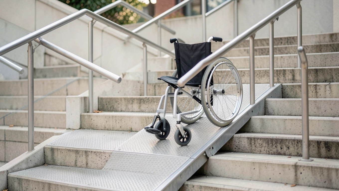 Rampa na schody dla wózków inwalidzkich