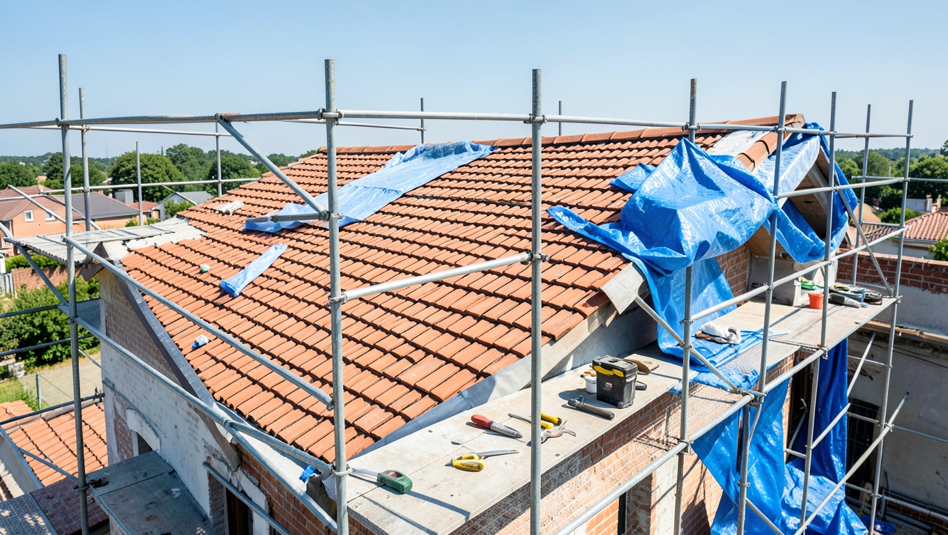 Remont dachu w bloku