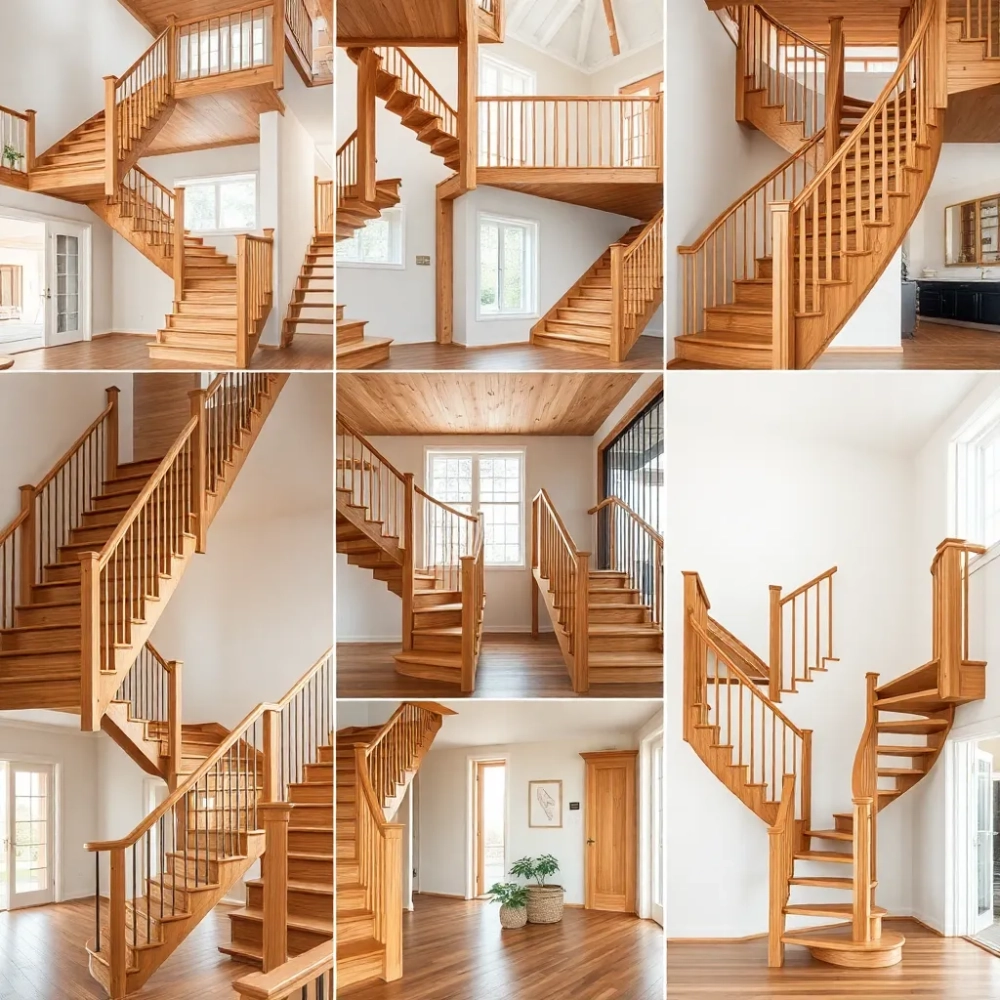 Rodzaje schodów drewnianych