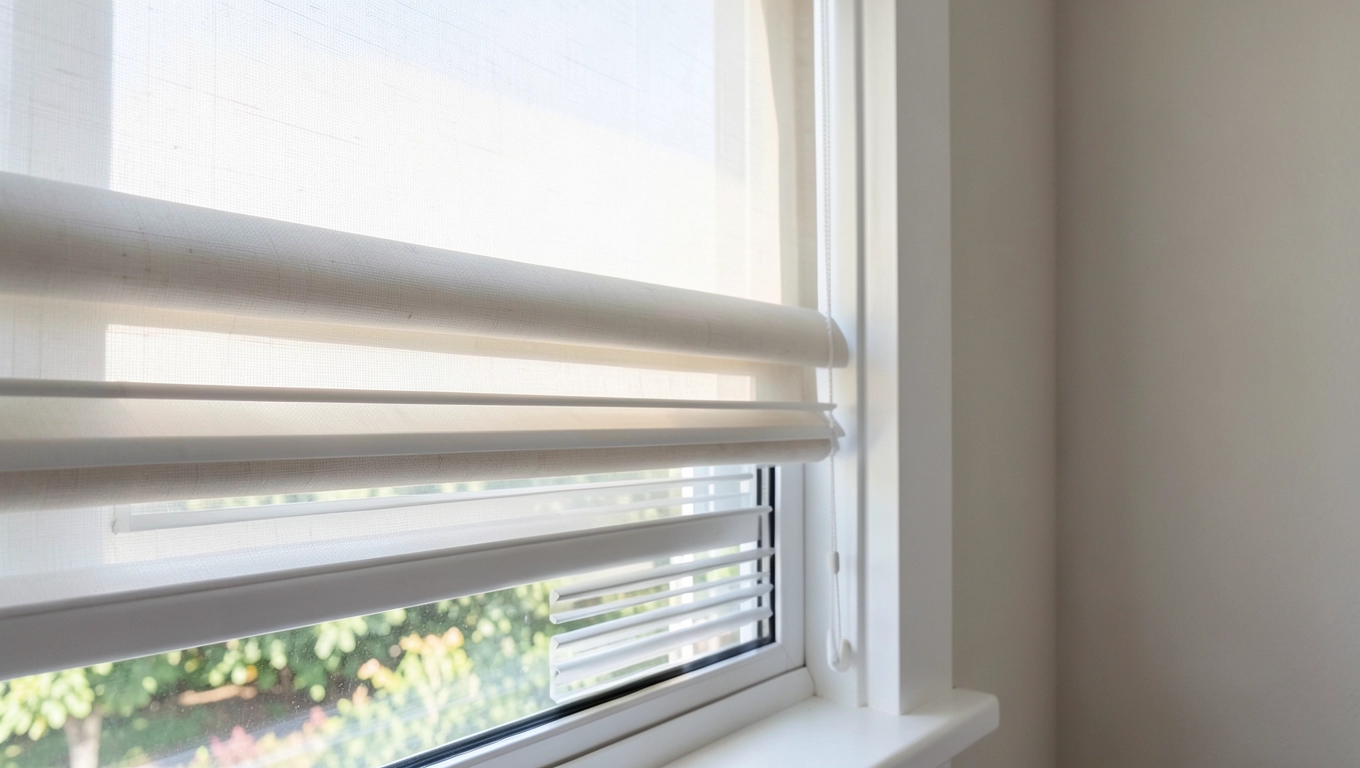 Roleta dzień noc na okno z wywietrznikiem