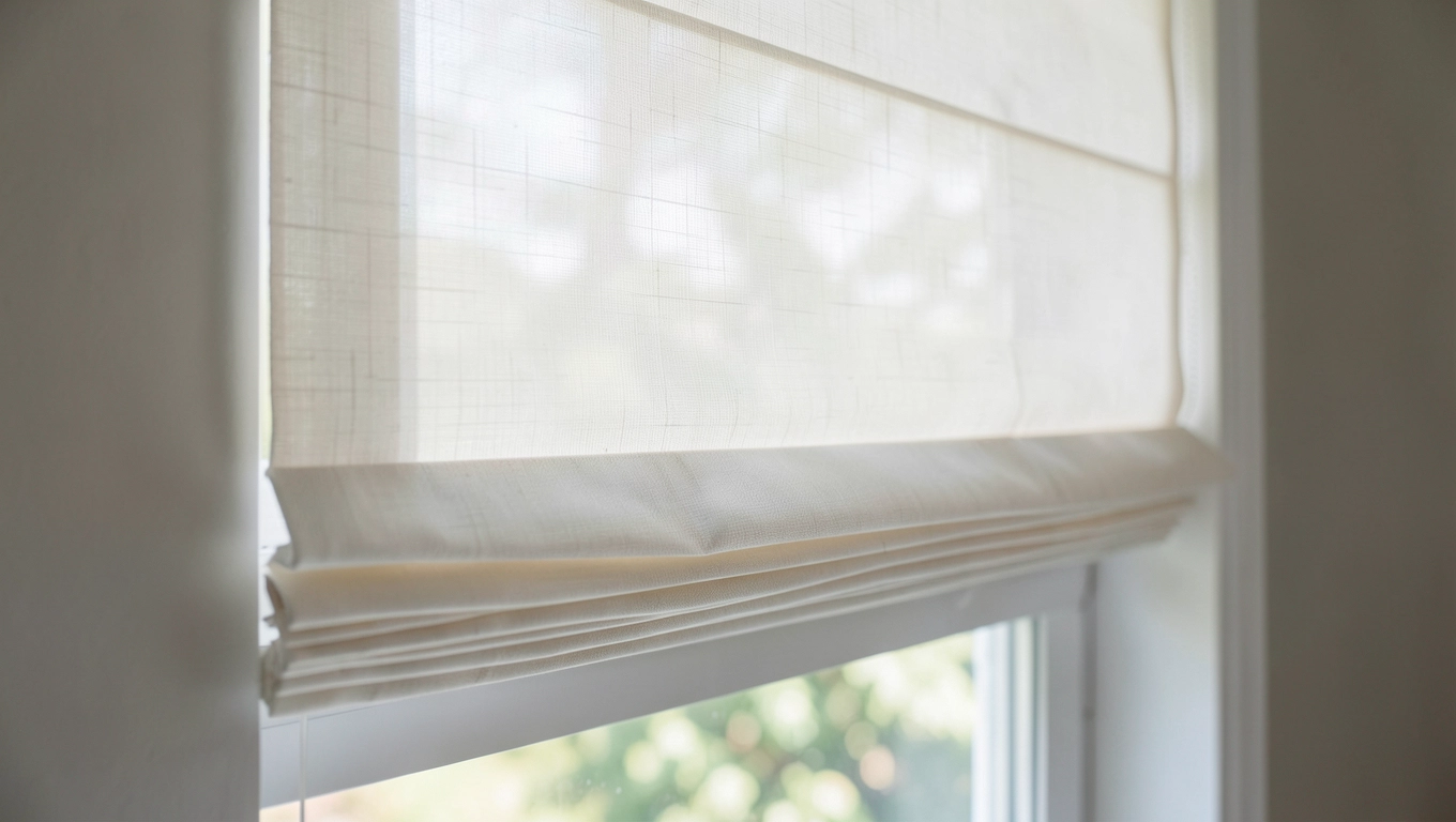 Roleta plisowana na okno nieotwierane