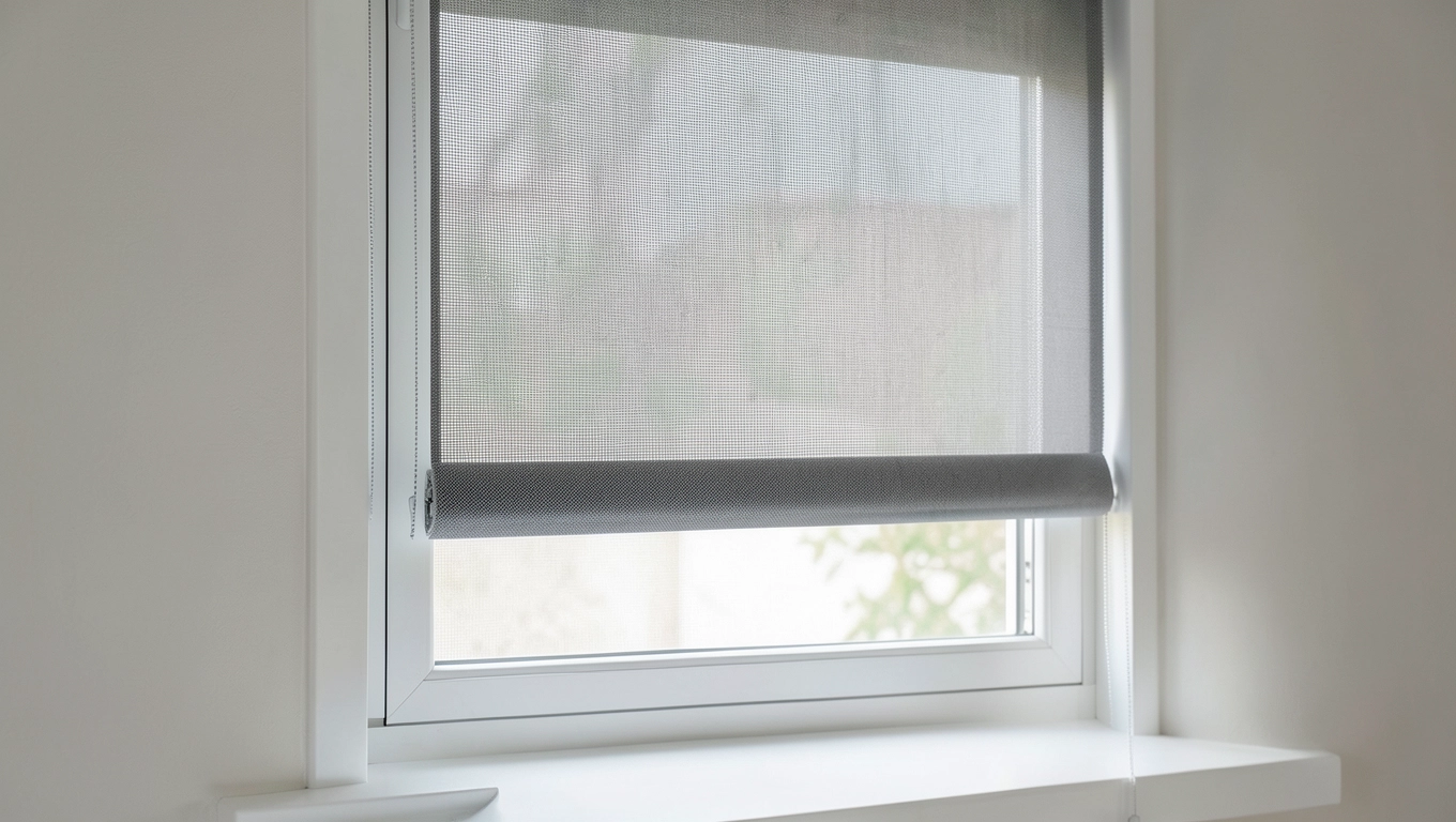 Roletą podtynkowa z moskitierą