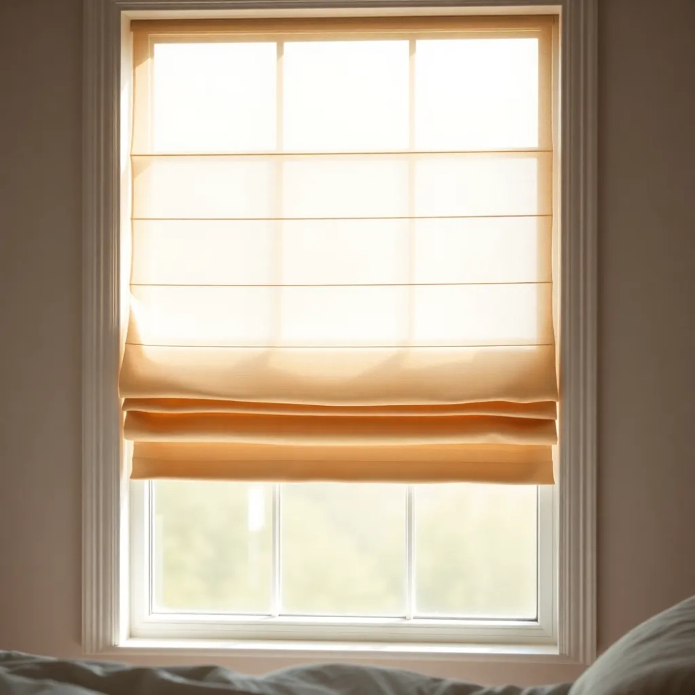 Roleta rzymska do sypialni