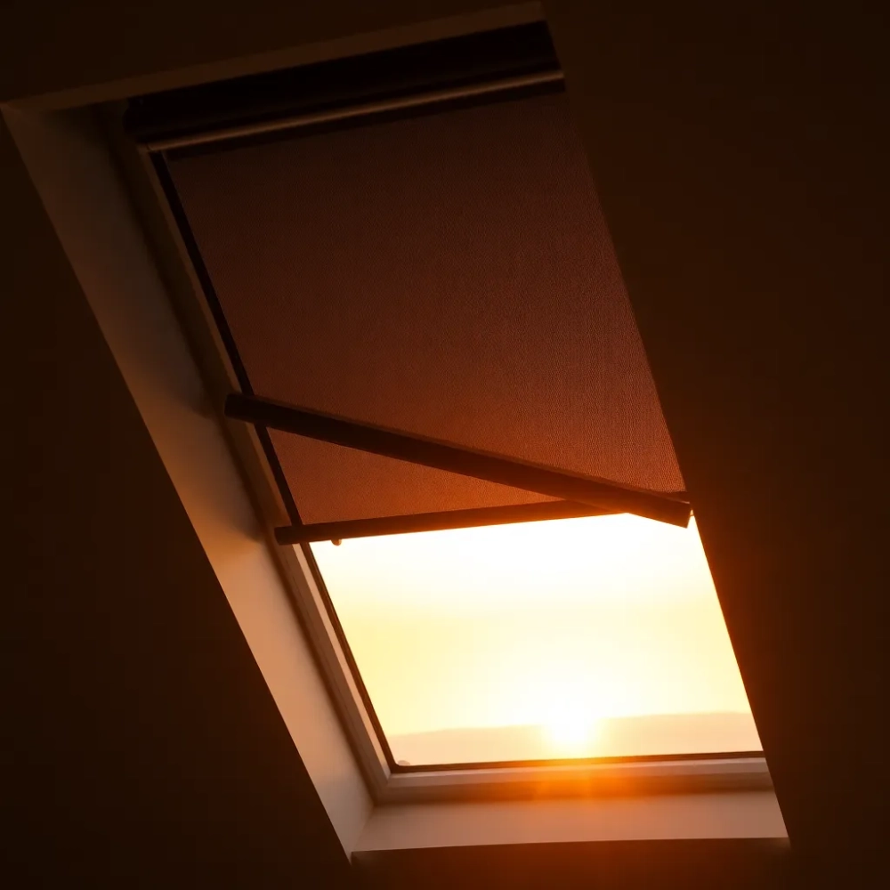 Roleta z moskitiera na okno dachowe