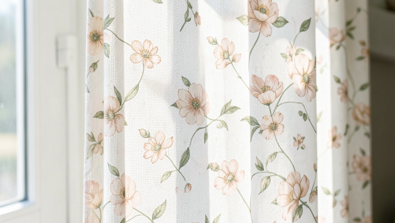 Rolety okienne w kwiaty