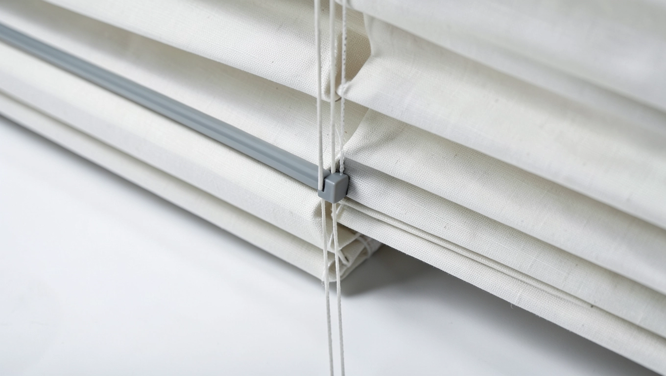 Rolety plisowane z prowadnicami
