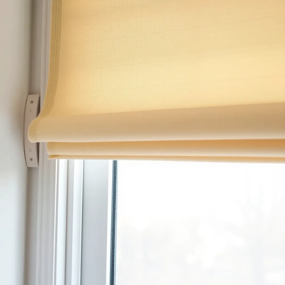 Rolety rzymskie montaż bezinwazyjny