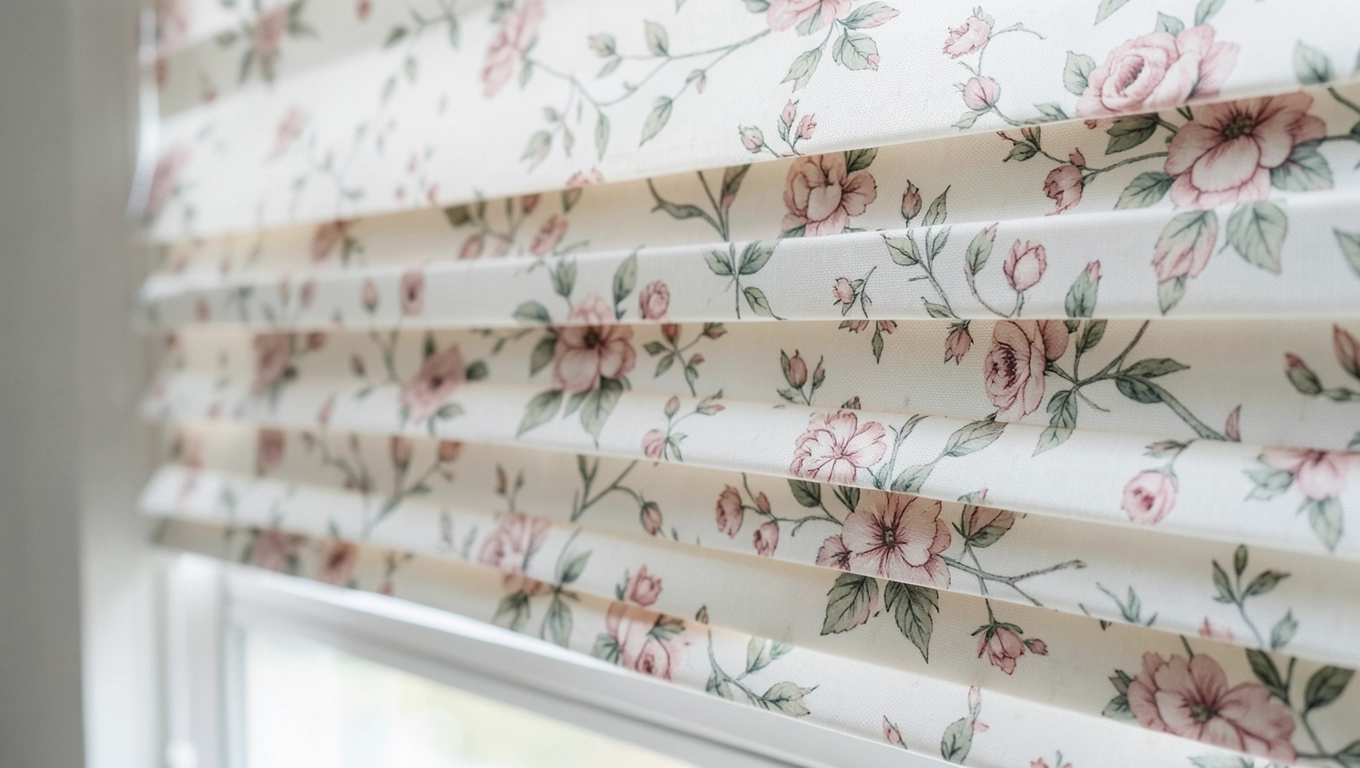 Rolety rzymskie w kwiaty