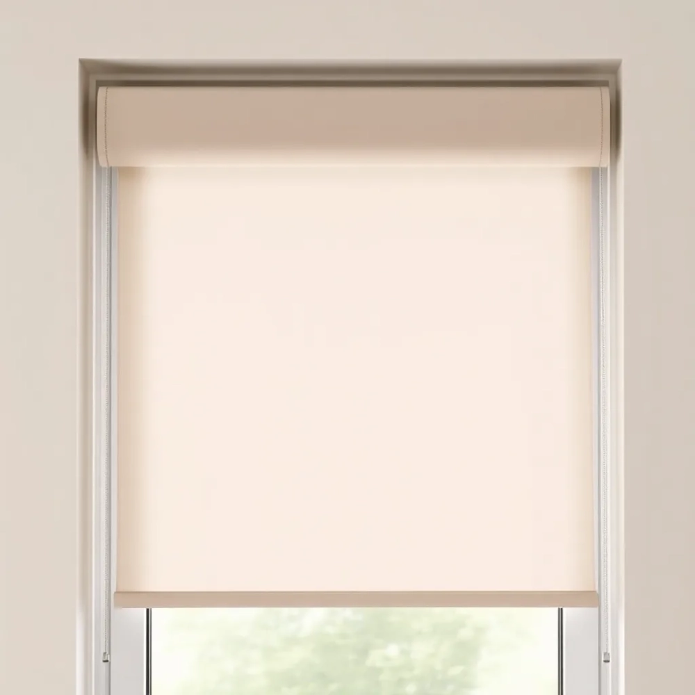 Rolety wewnętrzne w kasecie z prowadnicami