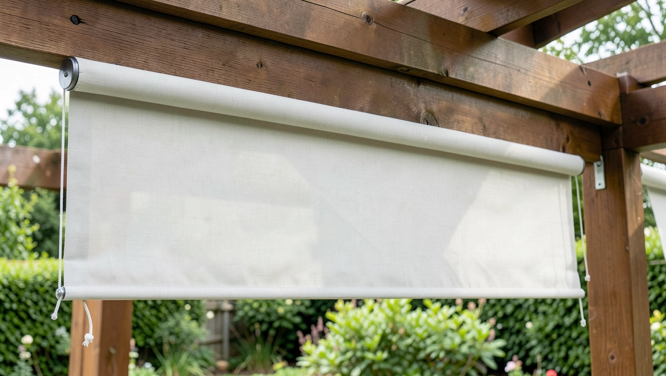 Rolety zwijane do altany