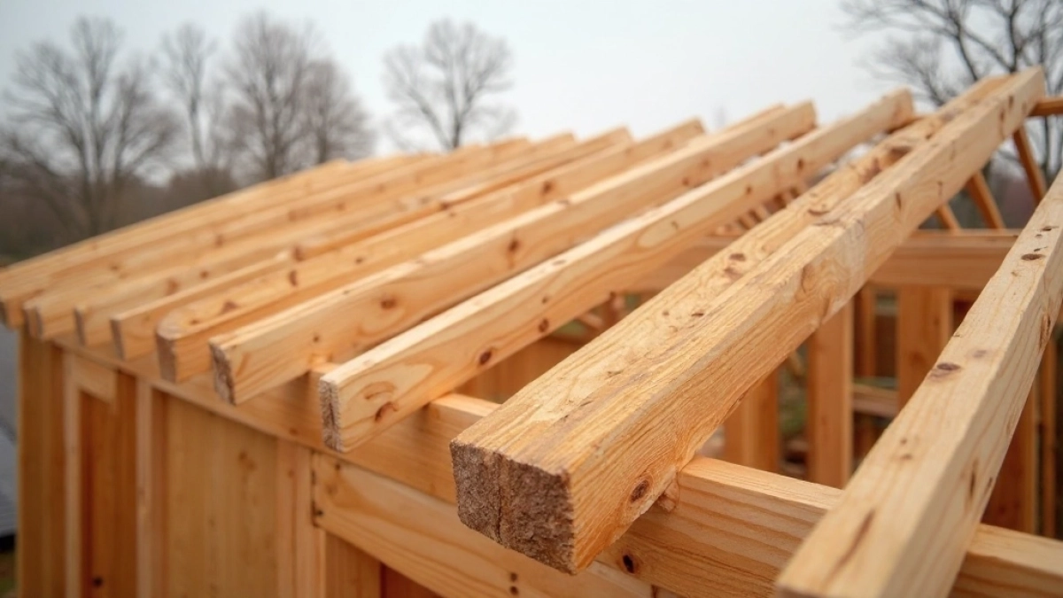 Rozstaw krokwi na dachu jednospadowym