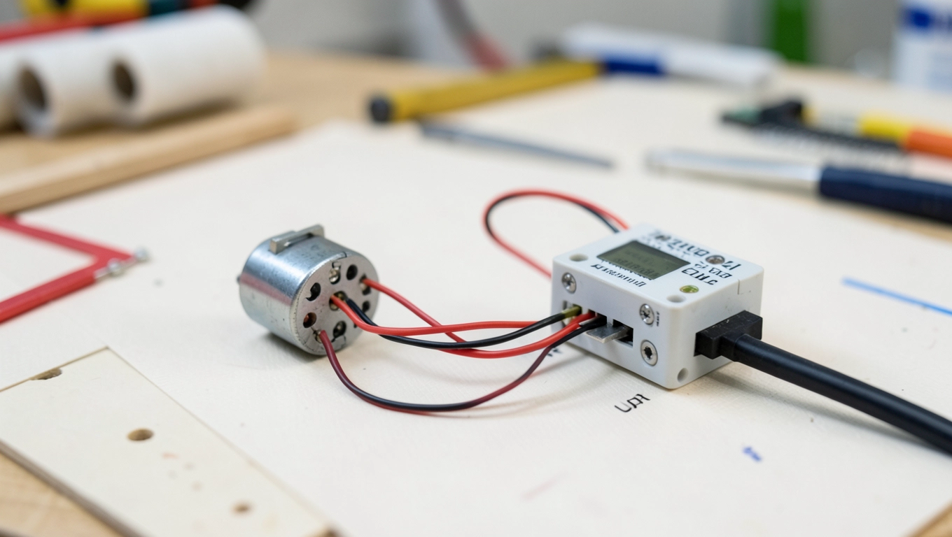 Schemat podłączenia napędu rolet DIY