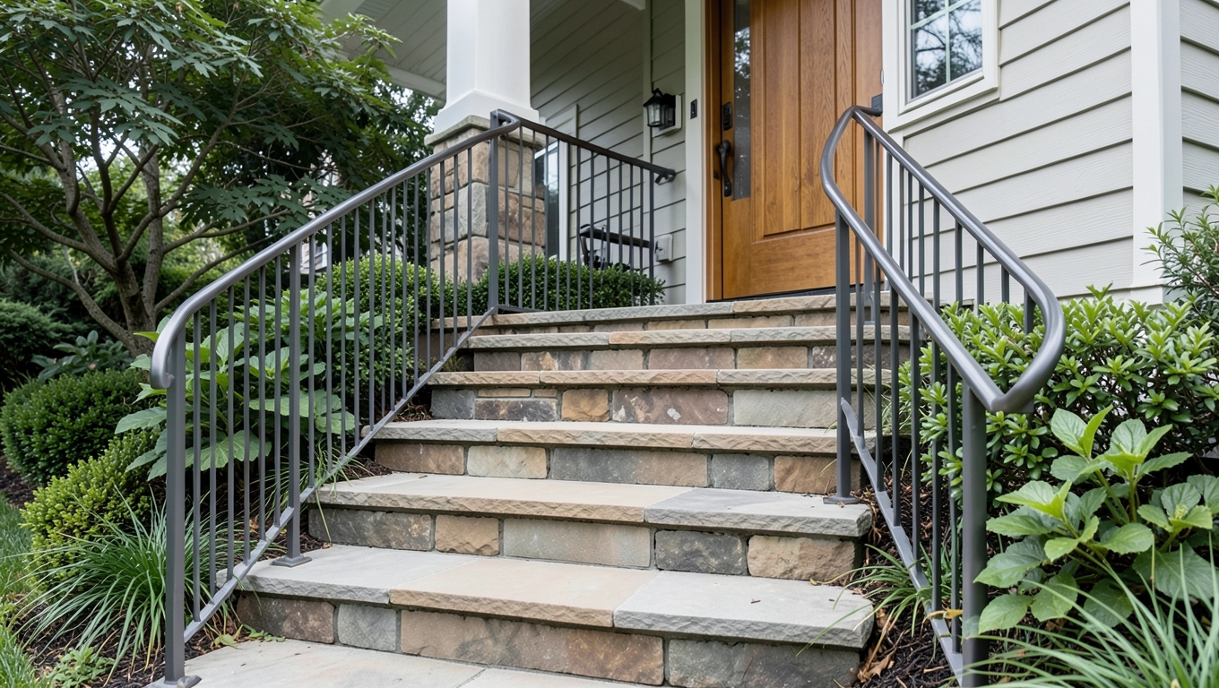 Schody do domu zewnętrzne