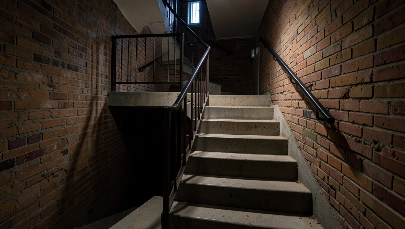 Schody do piwnicy wewnętrzne
