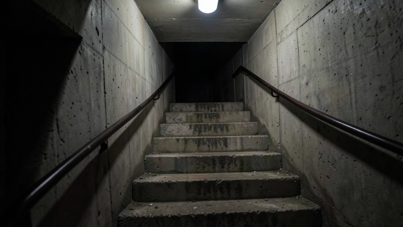 Schody do piwniczki betonowej