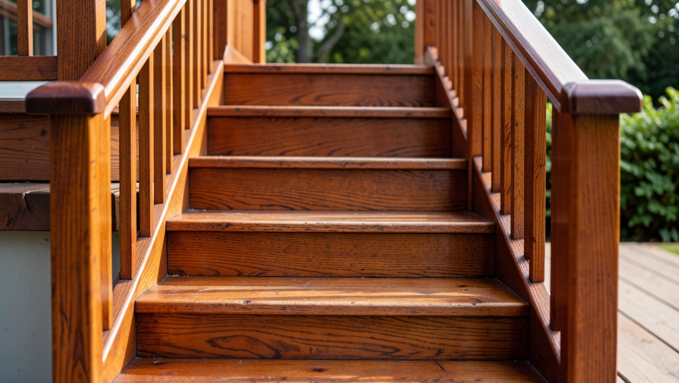 Schody na taras drewniane