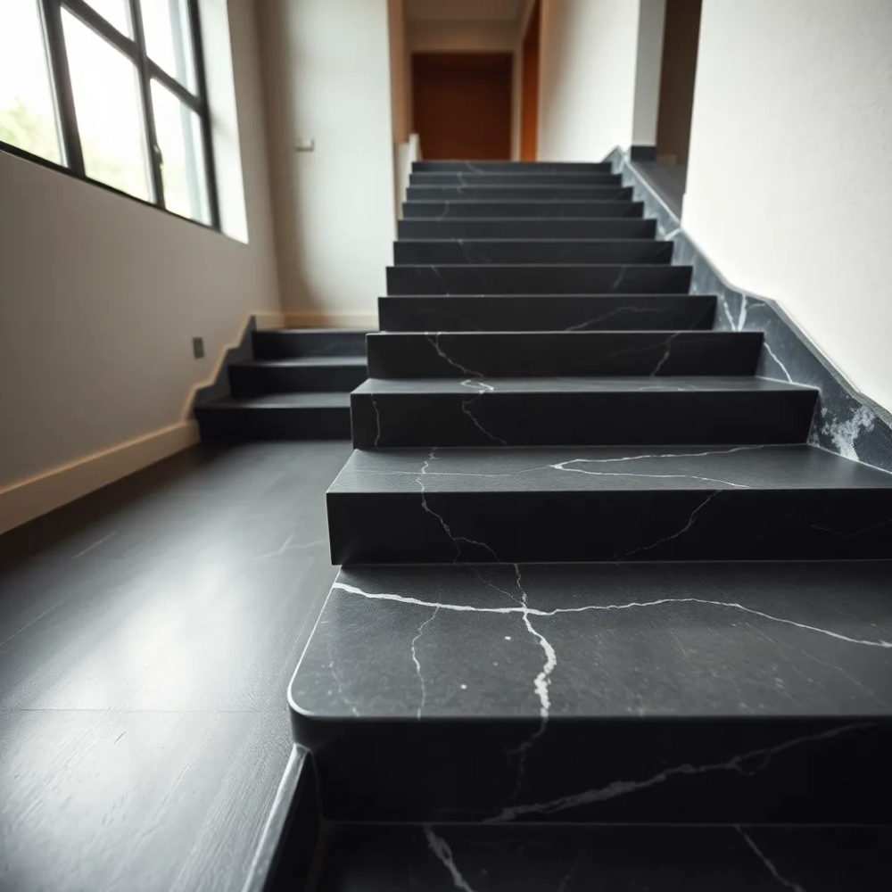 Schody z kamienia w domu