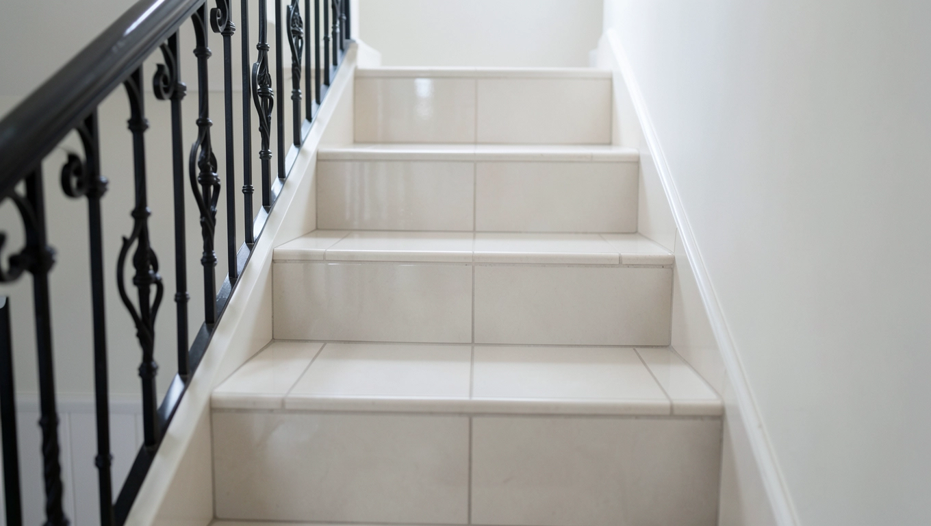 Schody z płytek wewnętrzne