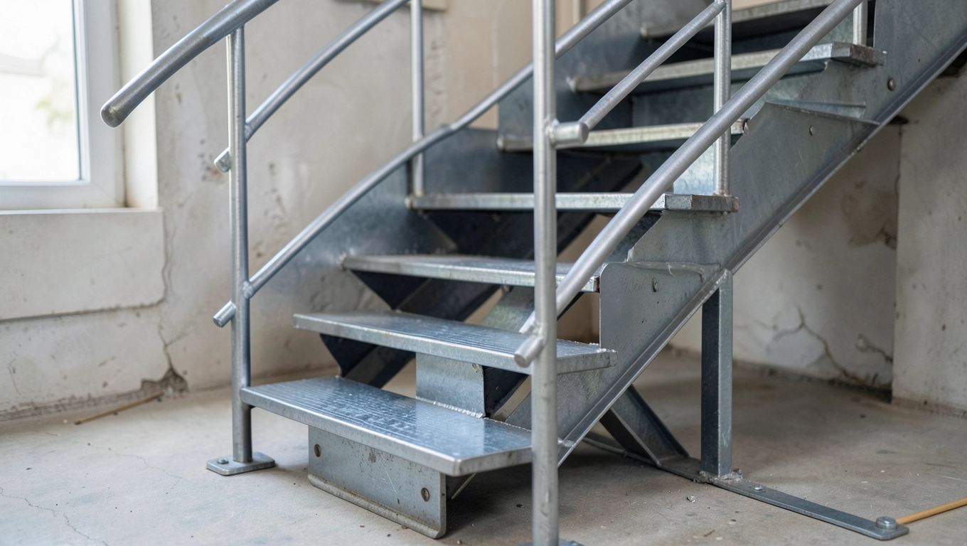 Schody zabiegowe metalowe jak zrobić