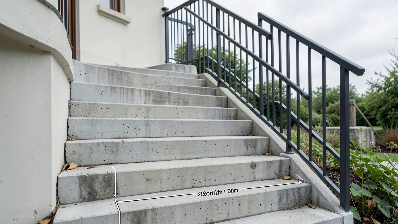 Schody zewnętrzne wymiary