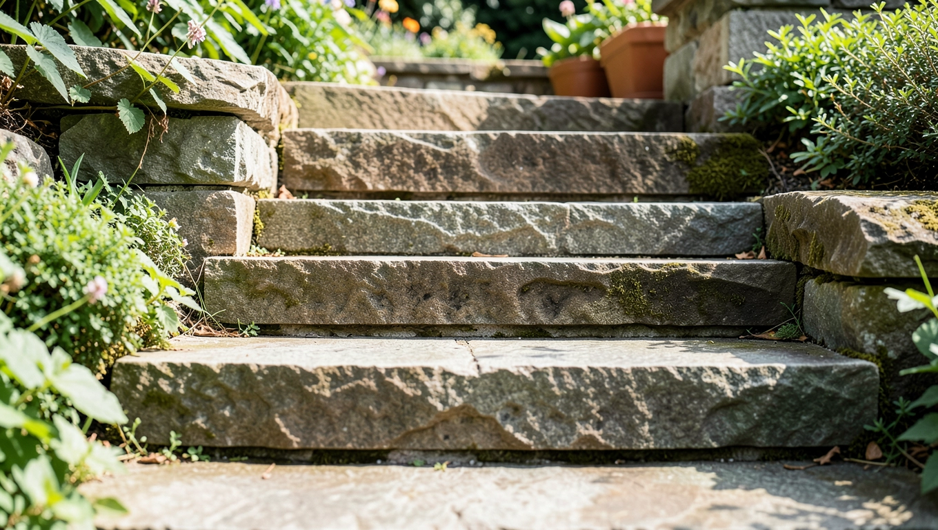 Schody zewnętrzne z kamienia cena
