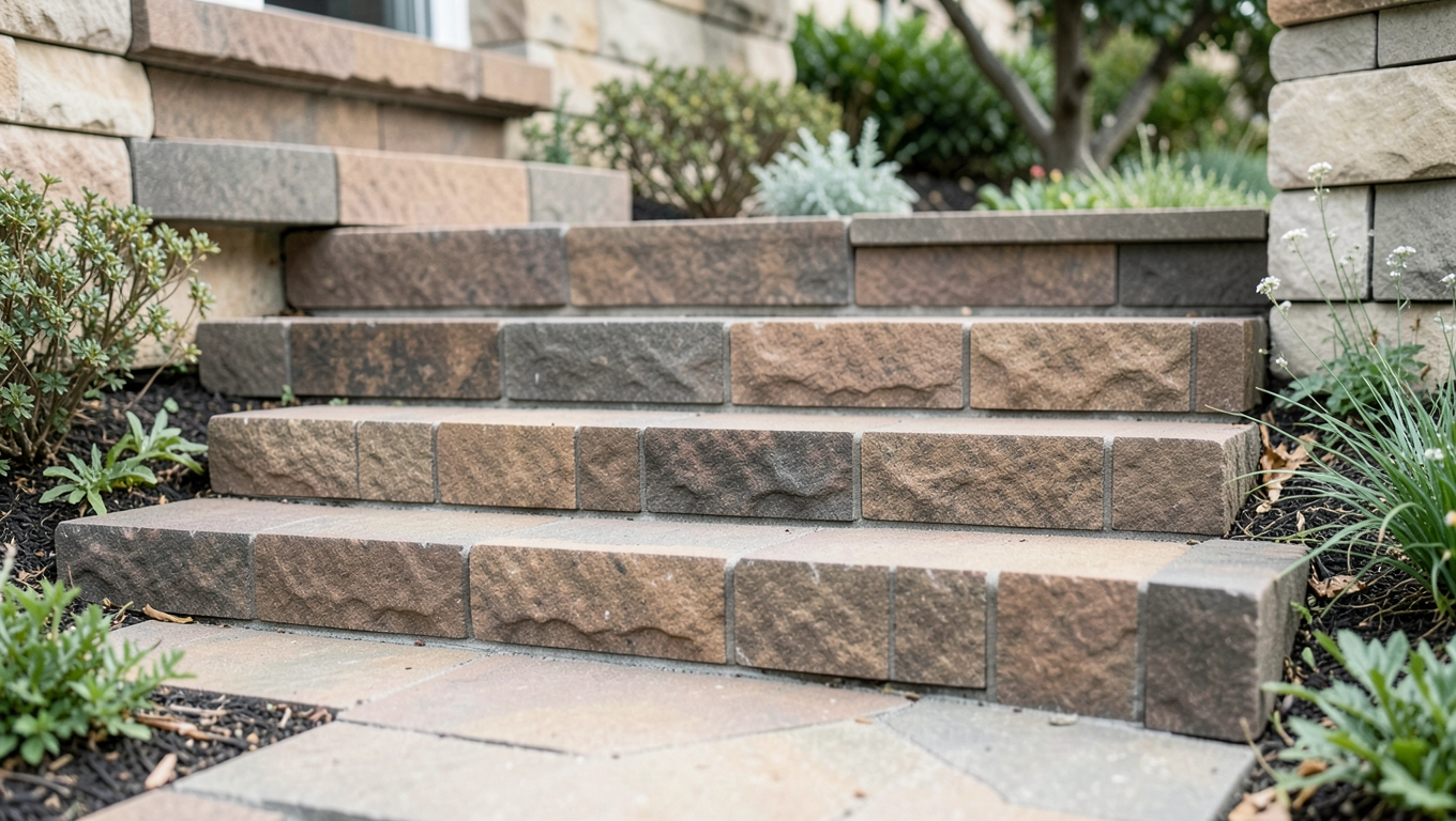 schody zewnętrzne z kostki brukowejgaleria zdjęć