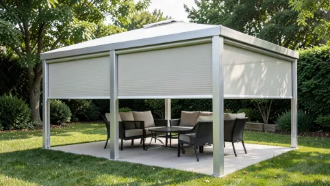 Altana aluminiowa z roletami