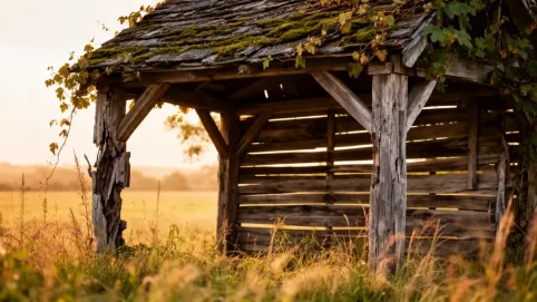 altana ze starego drewna