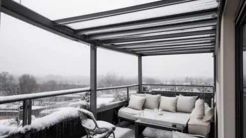 aluminiowe zadaszenie balkonu