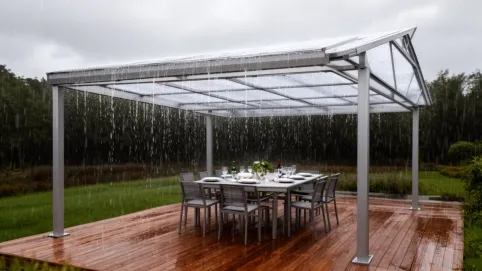 Aluminiowe zadaszenie tarasu 4x5