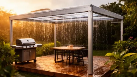 Aluminiowe zadaszenie tarasu 4x6