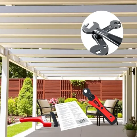 Aluminiowe zadaszenie tarasu do samodzielnego montażu