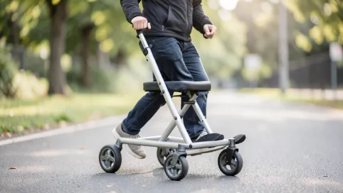 Balkonik do chodzenia z siedziskiem