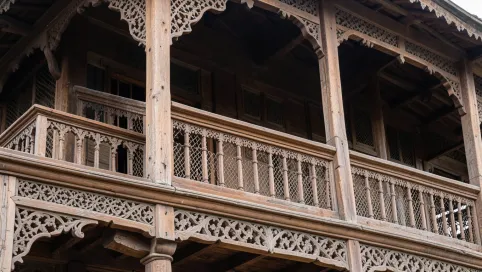 Balkony drewniane wzory