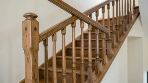 Balustrada drewniana schody wewnętrzne cena za metr
