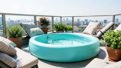 Basen na balkonie