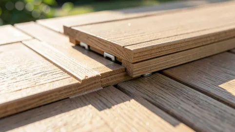 Bezlegarowy system tarasowy z desek kompozytowych