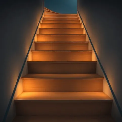 Bezprzewodowe oświetlenie schodów z czujnikiem ruchu