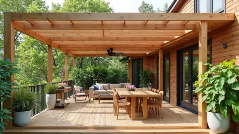 budowa zadaszenia tarasu drewnianego