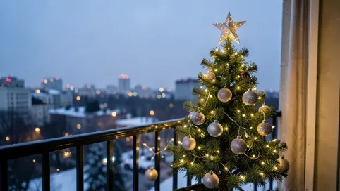Choinka na balkon