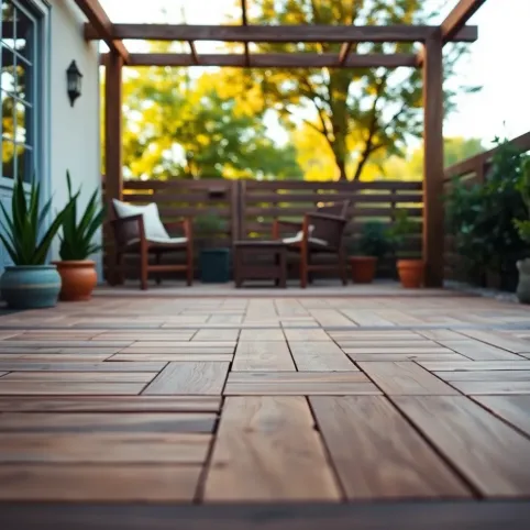 Co na podłogę w altanie na działce