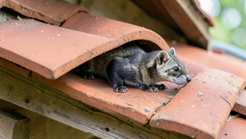 Czy kuna wejdzie pod dachówkę