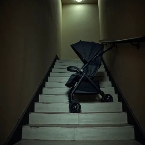 Czy można trzymać wózek na klatce schodowej
