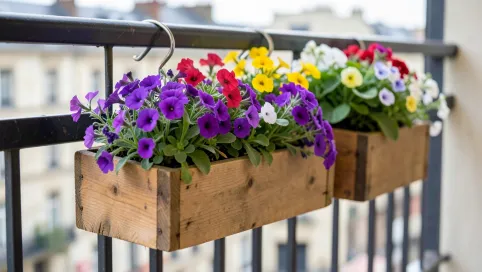 Czy można wieszać skrzynki z kwiatami na balkonie