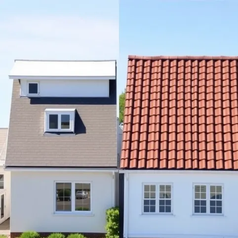 czy płaski dach jest tańszy