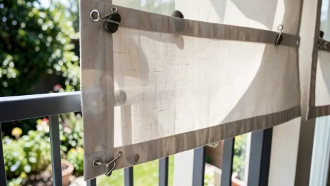 Czym obciążyć zasłony na tarasie